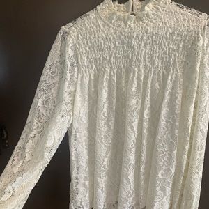 White lace top